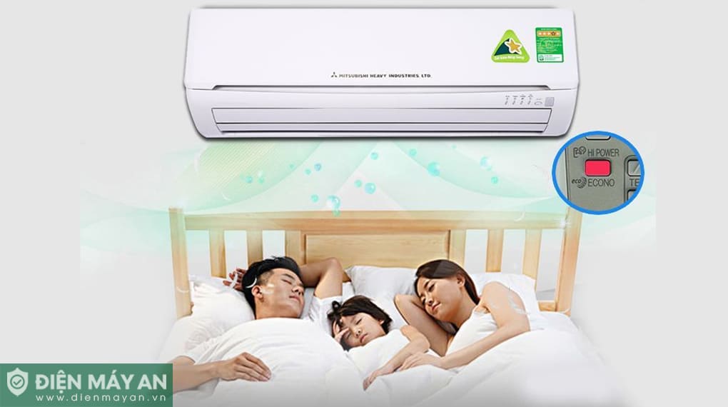 Điều hòa Mitsubishi Heavy Inverter 9000 BTU 2 chiều SRK25ZSPS-W5